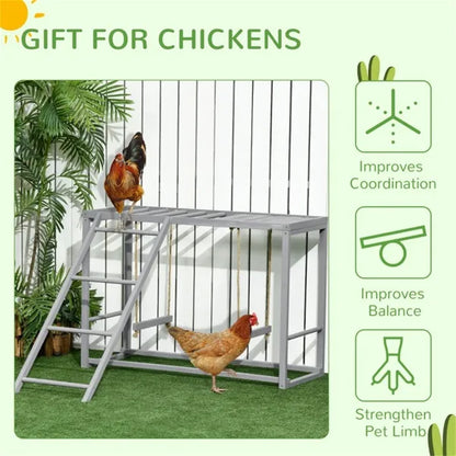 Chicken Wood Toys - Dog Collar & Leash